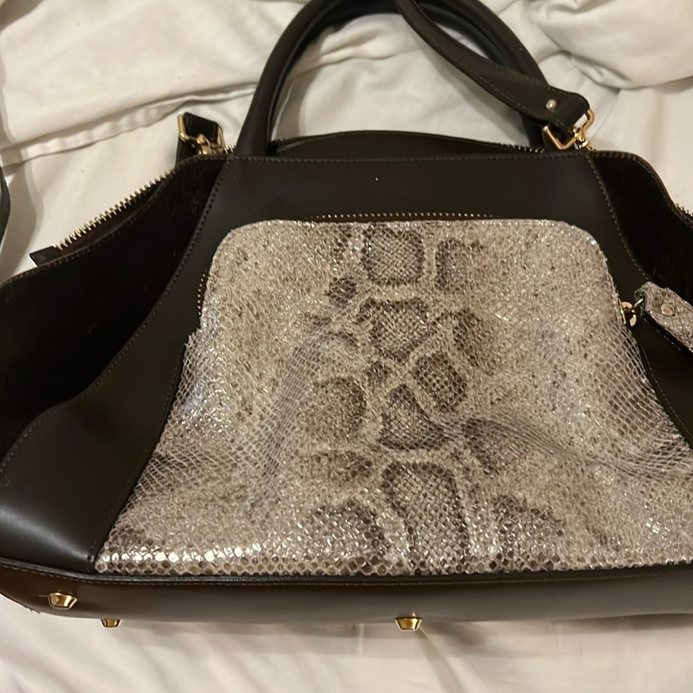 COPY - Leather and fur handbag